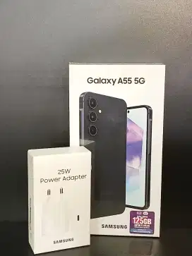 SAMSUNG GALAXY A55 BLACK FREE ADAPTOR