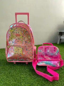 ORIGINAL Smiggle bag & Lunch bag double dekker tali anak perempuan