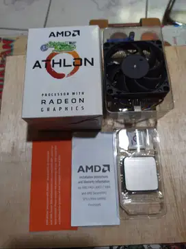 CPU AMD Athlon 3000G Processor AM4 Fullset Heatsink