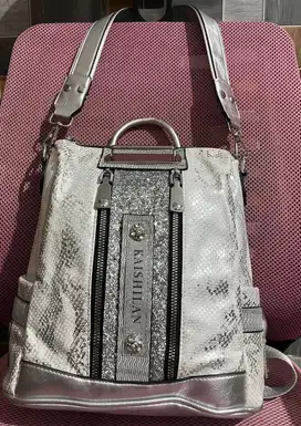 Ransel Soulder Bag Motif Kular Silver ( NEW KAISHILAN))