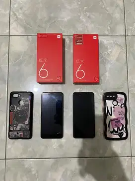 Xiaomi Redmi 6 Grey 3/32 FULLSET Softcase BORONGAN