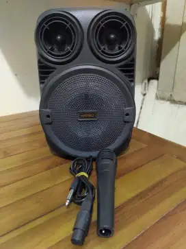 Speaker aktif plus mic dan kabel