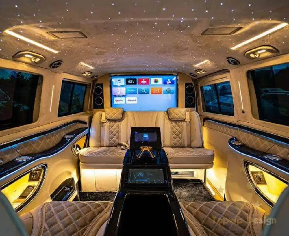 Modifikasi Interior Mobil Luxury Vip Interior Hiace Alphard Mini Bus