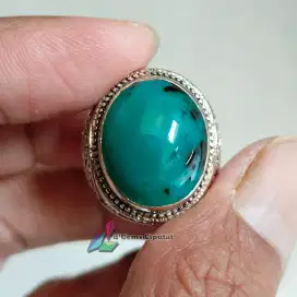 Batu Cincin Akik Permata Natural Chrysocolla Chalcedony Bacan Doko Jib