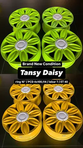 Tansy Daisy Ring 16 4x100 4x114 Velg Ori Original USA Sunflower R16