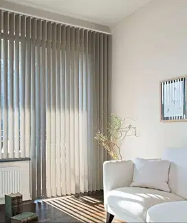 Gorden Tirai Roller Blind Vertical Shades Kerai/Krey Wooden Vertikal