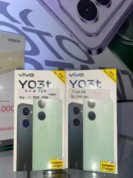 VIVO Y03 T RAM 4+4/64 GB GARANSI RESMI 1 TAHUN (CASH&CREDIT)