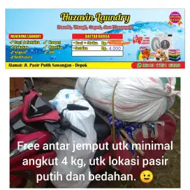 Laundry anter jemput pasir putih dan bedahan
