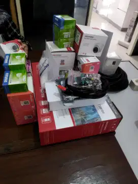 Paket 6 Camera CCTV HIKVISON warna malam hari 2 mp