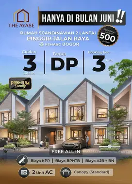 RUMAH MEWAH STRATEGIS MURAH TANPA DP (0%) DI KEMANG MAINROAD BOGOR BSD