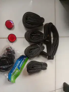 Ban dalam, kunci sepeda dan lighting