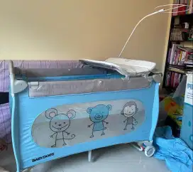 Tempat tidur bayi / box tidur baby babydoes lion blue