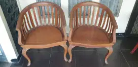 Kursi jati model keranjang
