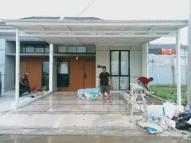 Kanopi atap alderon singel Alinterpasang