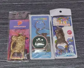 Gantungan Kunci Icon Singapore dan Malaysia
