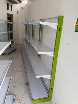 OBRAL..HARGA PABRIK RAK GONDOLA MINIMARKET MEJA KASIR RAK BESI SIKU