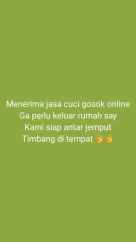 Cuci Gosok online