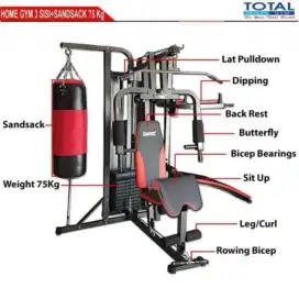 Home gym samsak ongkir luar kota kena ongkir minyak ke rumah