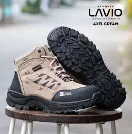 SEPATU SAFETY LAVIO BARU - ORIGINAL UJUNG SEPATU BESI