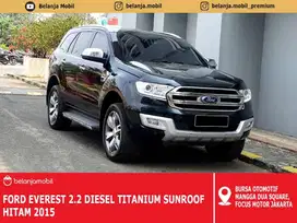 Ford Everest 2.2 Diesel Titanium Sunroof Hitam 2015/2016 Good Conditi