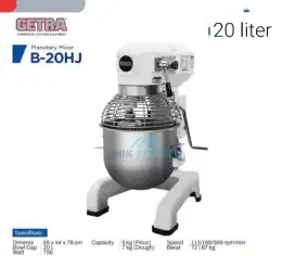 Mixer Planetary Getra 20 Liter Adonan B-20HJ