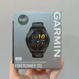 GARMIN FORERUNNER 265 BLACK GARANSI RESMI 2 TAHUN