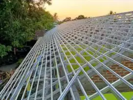 Konstruksi baja ringan  dan plafon PVC murah berkualitas