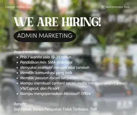 Dicari admin marketing MOBIL