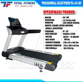 Treadmill Elektrik TL-26 AC COMMERCIAL