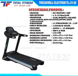 Treadmill Elektrik Total Fitness TL-29AC