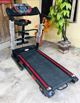 TREADMILL BESAR AUTOINCLINE ELEKTRIK 4 FUNGSI ALAT FITNESS BARU