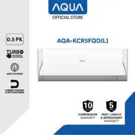 AC AQUA Baru 1/2PK Type AQA-KR5FQDL Plus Pasang Free Ongkir