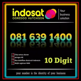 Nomor cantik spesial edition Indosat Premium 10 Digit berkualitas 1400