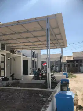 Jasa Pemasangan Kanopi,Canopi,Karport Baja Ringan Atap Alderon Dll