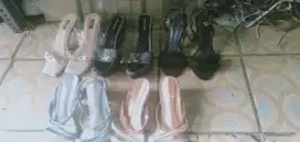 Se paket sepatu wanita masa kini berkualitas uk 38 kond bgs mls murah