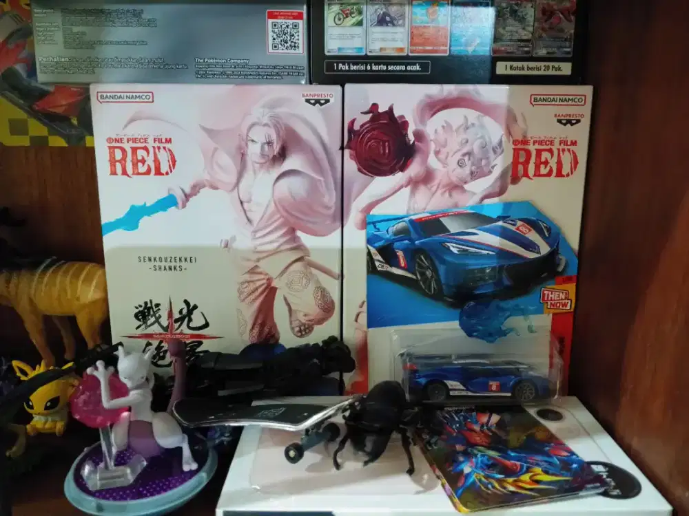 Figure Luffy Gear 5 Nika and Shanks Senkouzekkei Original Banpresto
