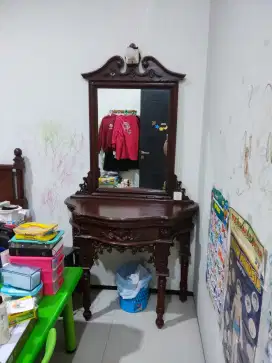 Meja rias kayu jati