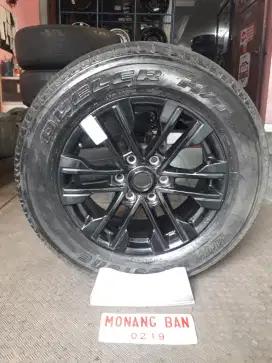 1pc Velg pajero dakar facelift black r18 + ban