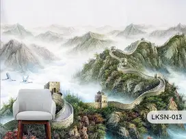 Jual gorden hordeng gordyn tirai jendela wallpaper dinding 3d custom