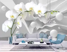 Pesan wallpaper dinding 3d custom toko jual dan pasang gorden murah