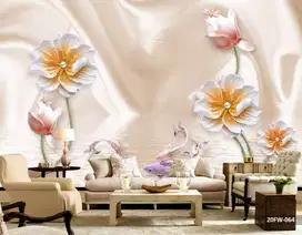 Jual gorden hordeng gordyn tirai jendela wallpaper dinding 3d custom