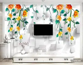 Jual gorden hordeng gordyn tirai jendela wallpaper dinding 3d custom