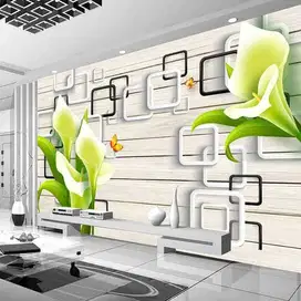 Pesan wallpaper dinding 3d custom toko jual dan pasang gorden murah