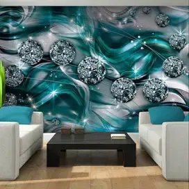 Jual gorden hordeng gordyn tirai jendela wallpaper dinding 3d custom