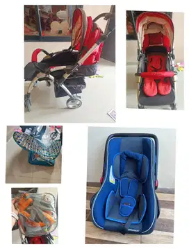 Stroller CocoLatte dan Car Seat Babydoes