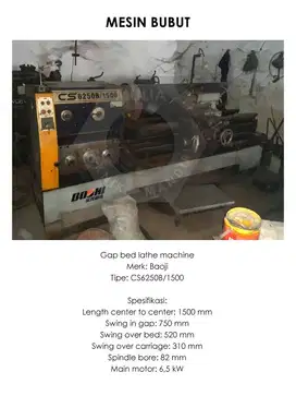 Jual bundling mesin bubut, mesin milling, dan mesin plasma cutting