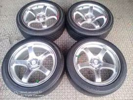 Velg GTR R17 pcd 5x114 untuk innova apv luxio serena ertiga Granmax