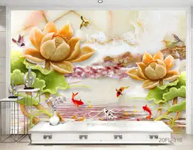 Jual gorden hordeng gordyn tirai jendela wallpaper dinding 3d custom