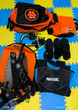 Satu set diving Selam Equipment