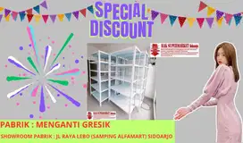 Rak siku lubang promo gondola minimarket swalayan